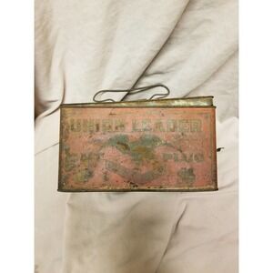 Union Leader Cut Plug Tobacco Tin Antique